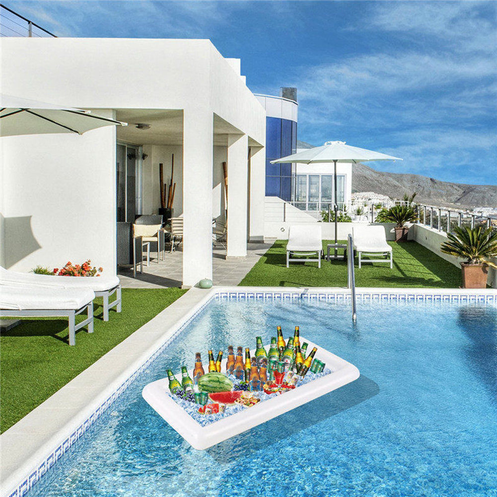 Inflatable Floating Pool Bar Table – Drink & Food Tray for Pool Parties