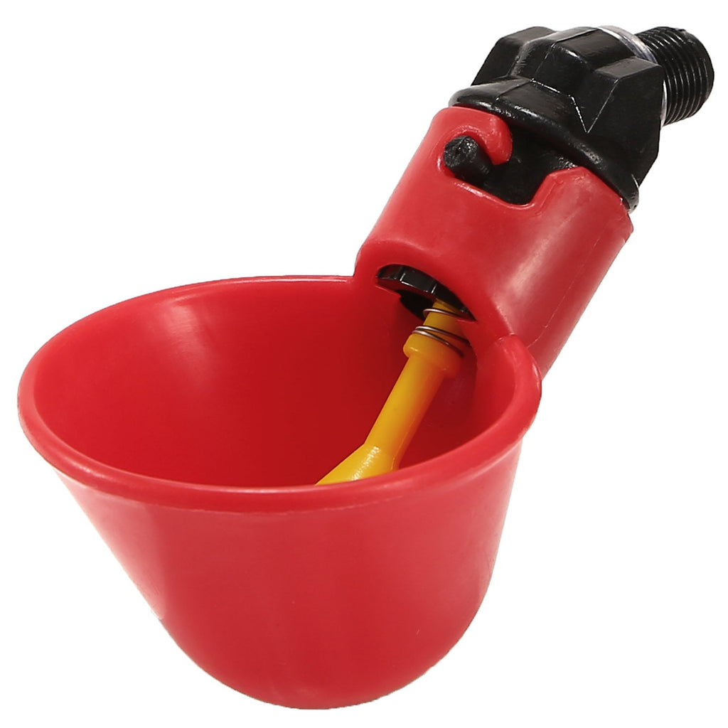 20 Pack Chicken Waterer Automatic Poultry Waterer Chicken Drinker Cups w/Mounting Joint  for Chicken Poultry