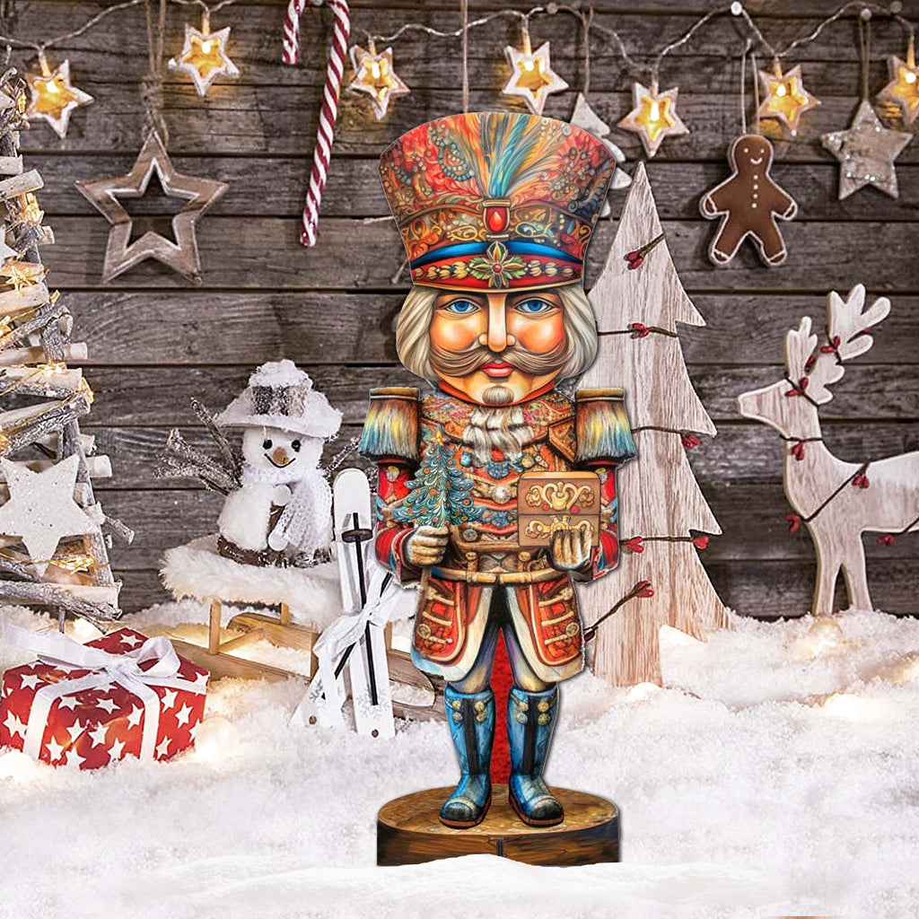 Nutcracker with a Heartwarming Surprise Outdoor Decor by G. Debrekht - Christmas Decor - 8611060F