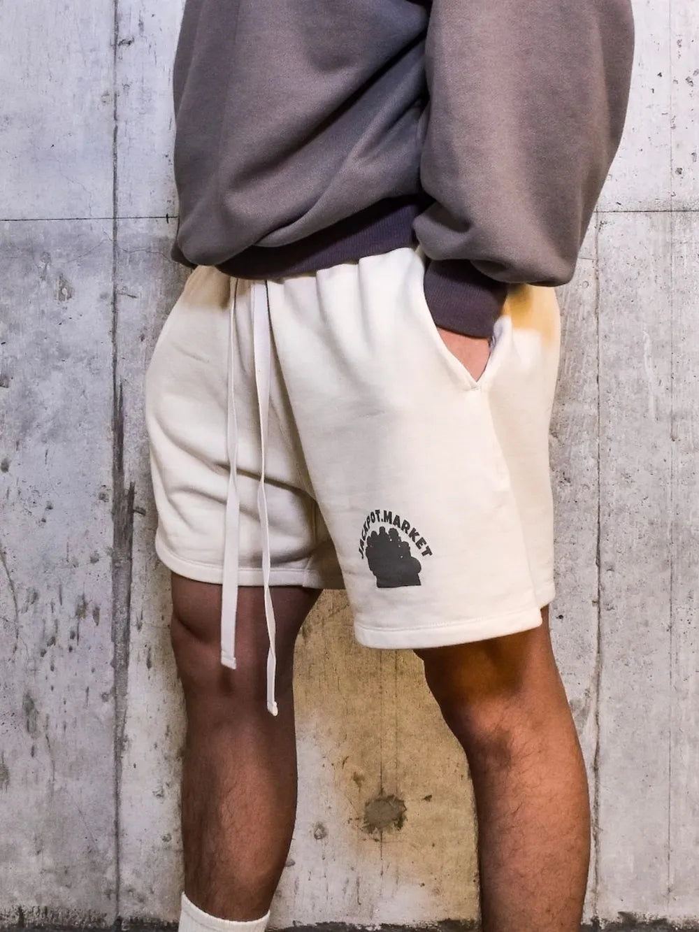 Men's Plus Size Drawstring Shorts with Pockets