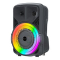 Supersonic Portable Bluetooth 8" Speaker w TWS, FM Radio & Vol-Mic Controls (IQ-5708DJBT)
