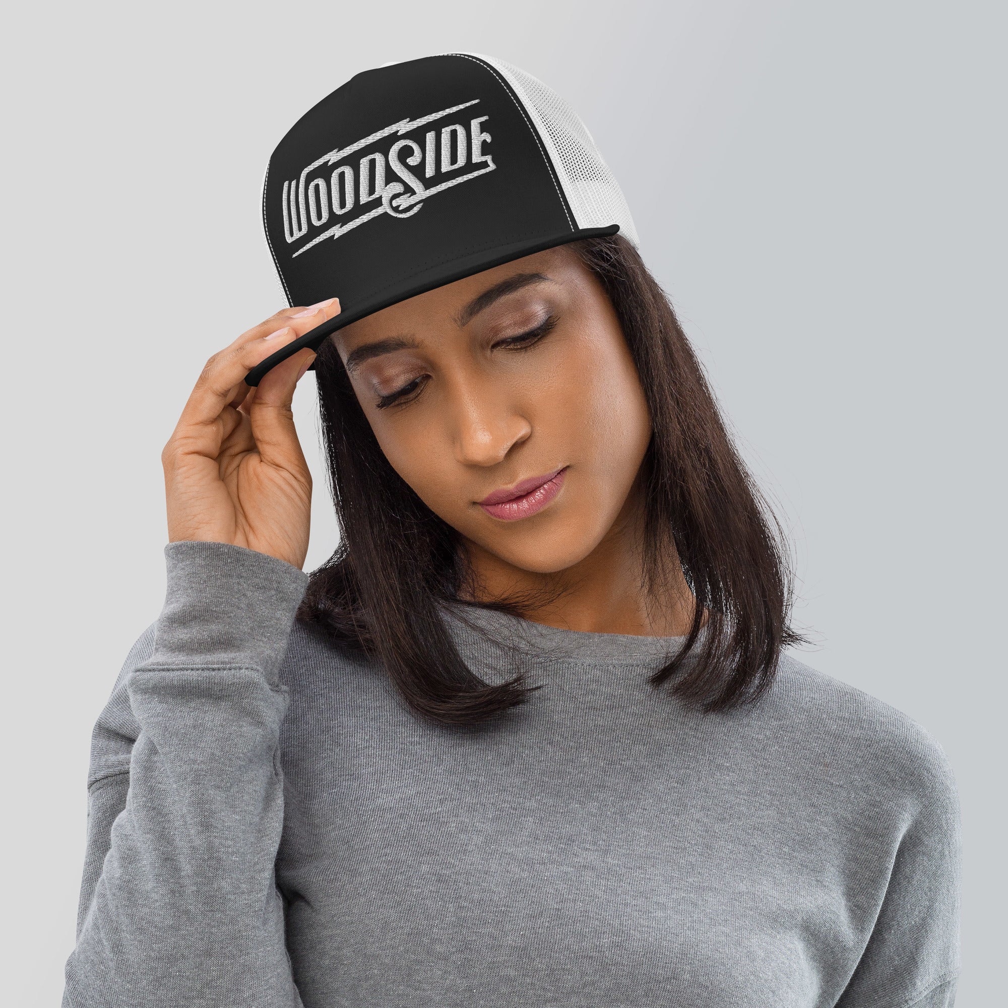 Woodside Brand Embroidered Trucker Hat