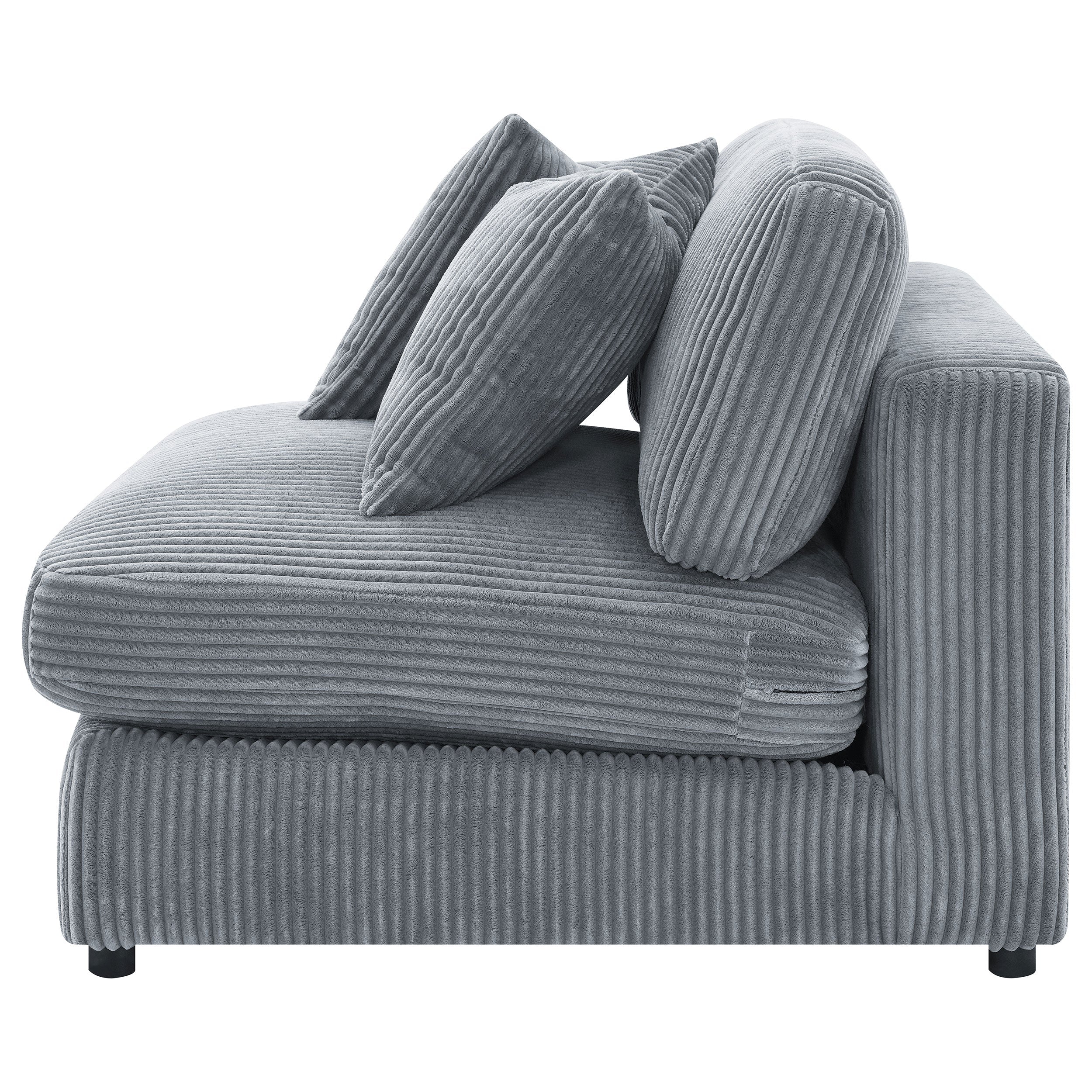 Blaine Upholstered Armless Chair Fog
