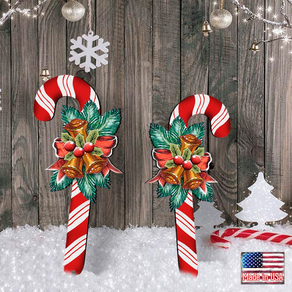 Christmas Candy Cane Holiday Outdoor Decor by G. DeBrekht - Christmas Decor - 8151924F-S2