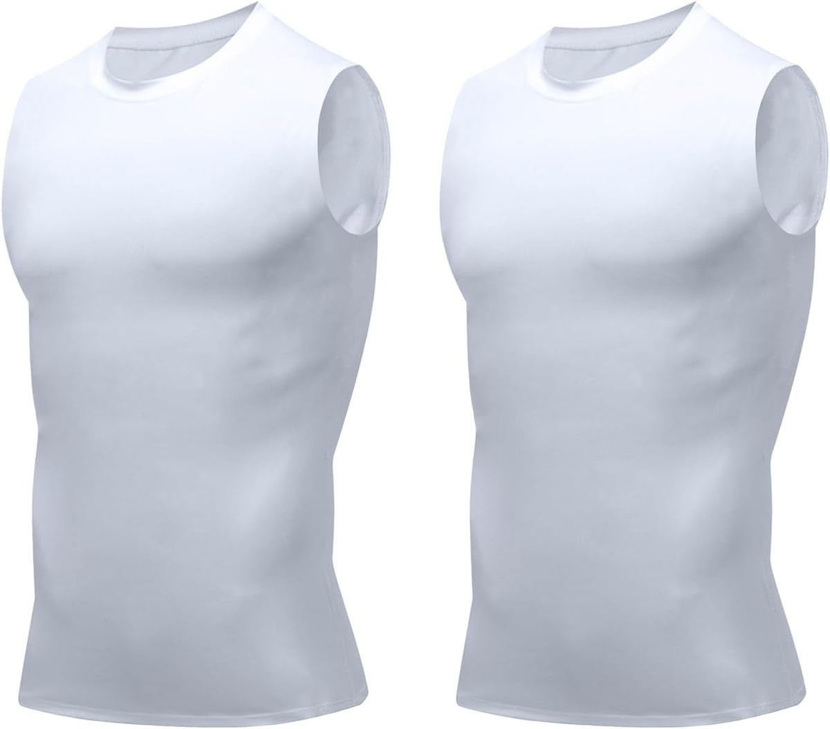 Compression Shirt Men Slimming Body Shaper Vest Crewneck Workout Tank Top