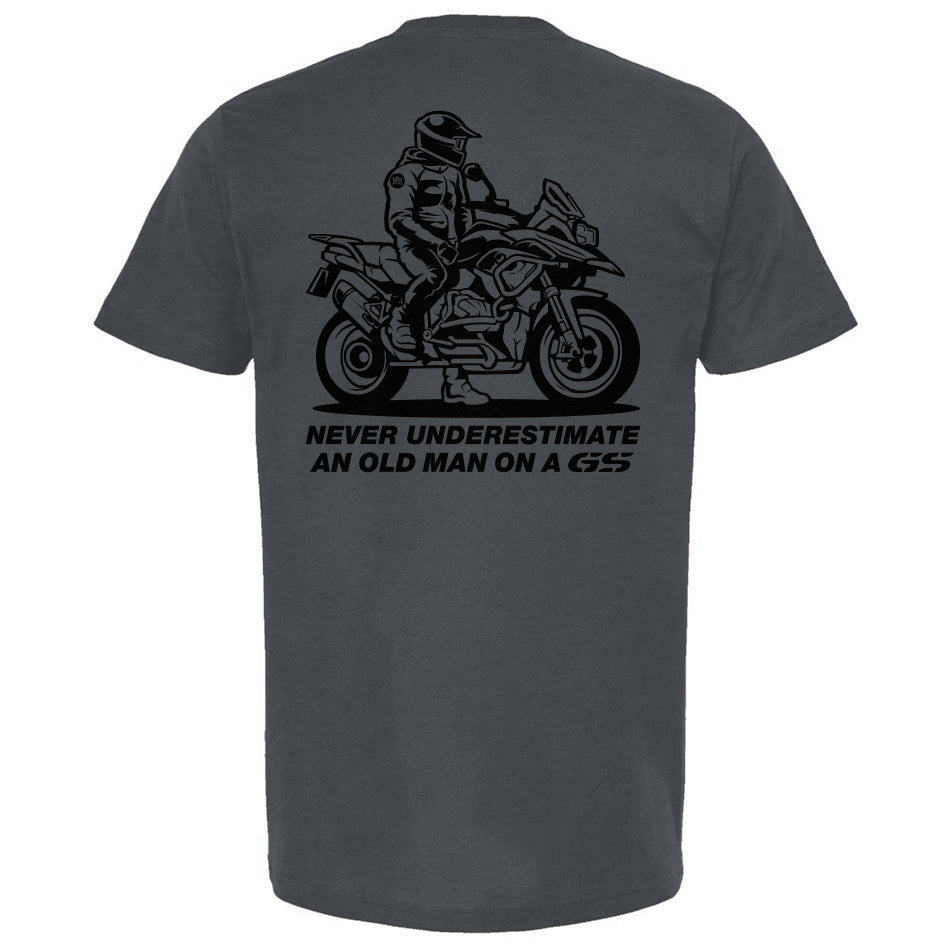 Never Underestimate an Old Man on a GS (v3) T-Shirt