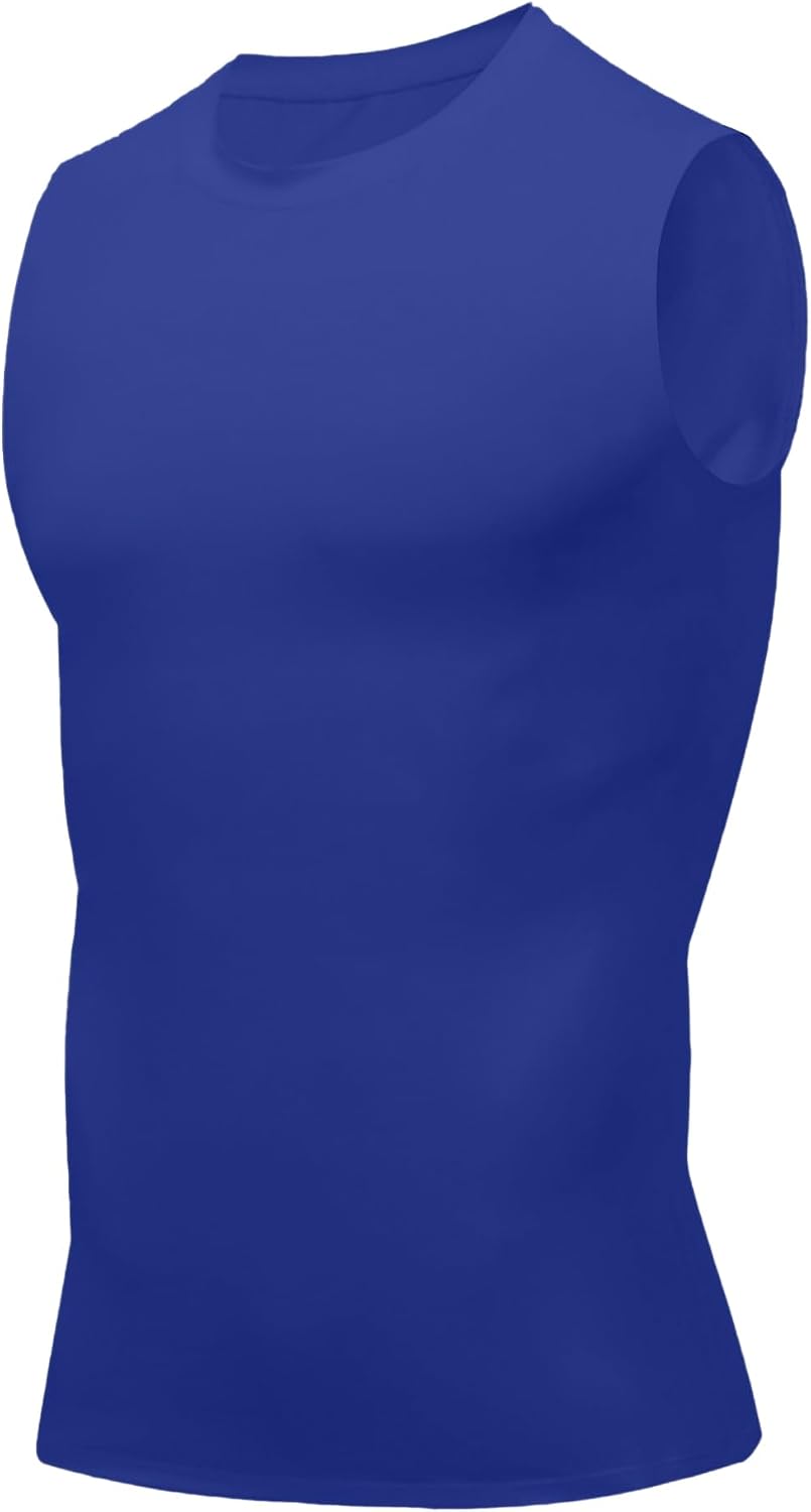 Compression Shirt Men Slimming Body Shaper Vest Crewneck Workout Tank Top