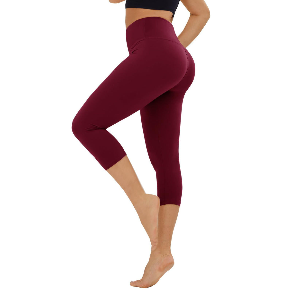 TNNZEET High Waisted Leggings for Women - No See Through Tummy Control Cycling Workout Yoga Pants with Pockets Reg & Plus
