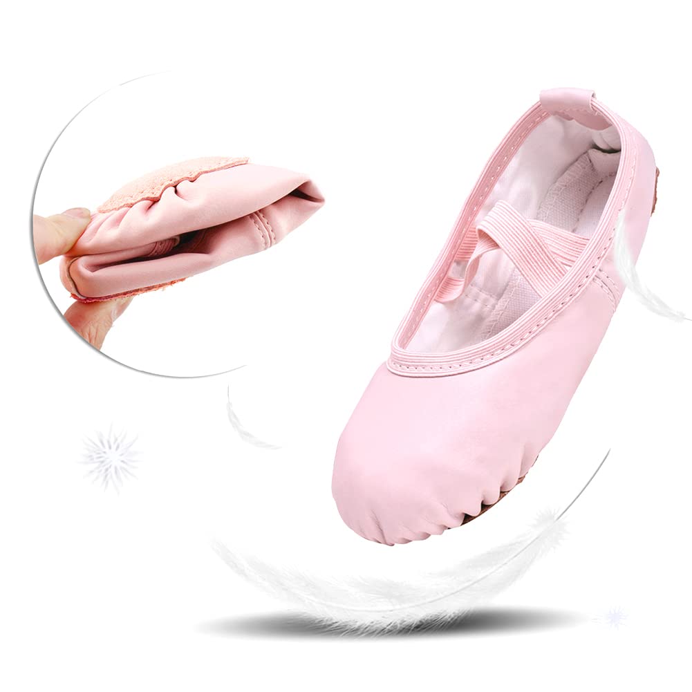 Stelle Ballet Shoes for Girls Toddler Soft Leather Split Sole
