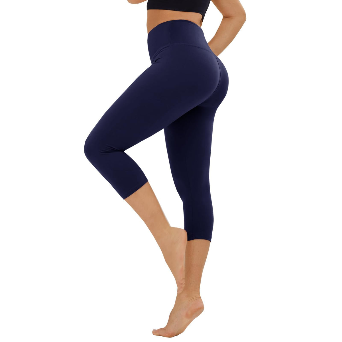 TNNZEET High Waisted Leggings for Women - No See Through Tummy Control Cycling Workout Yoga Pants with Pockets Reg & Plus