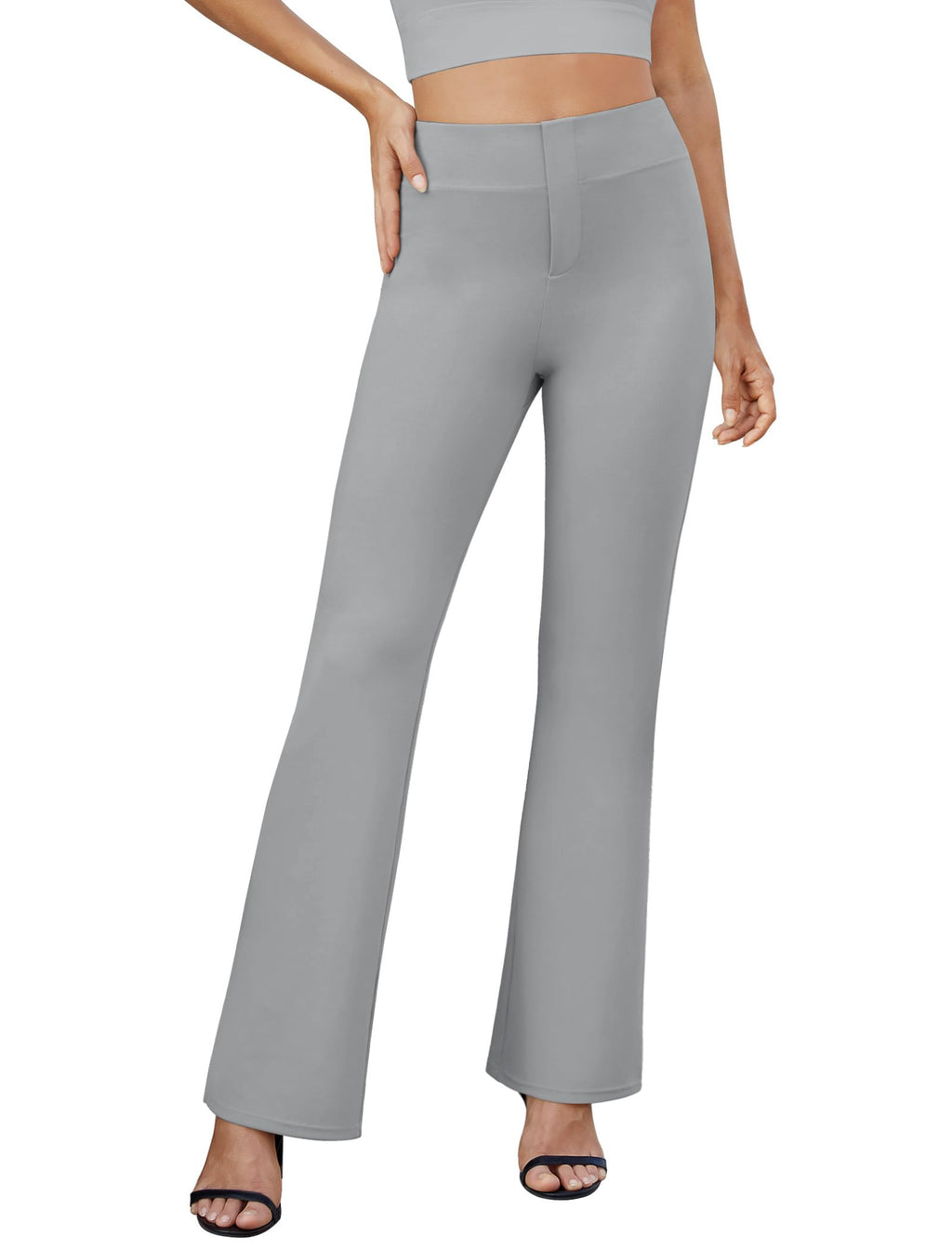 DLOODA Womens Bootcut Dress Pants Business Casual Work Pants with Pockets
