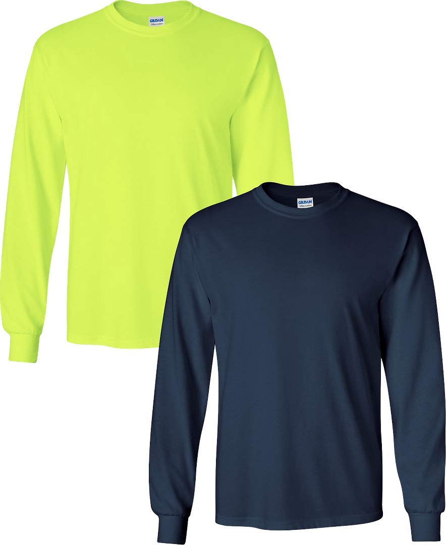 Gildan Adult Ultra Cotton Long Sleeve T-Shirt, Style G2400, Multipack