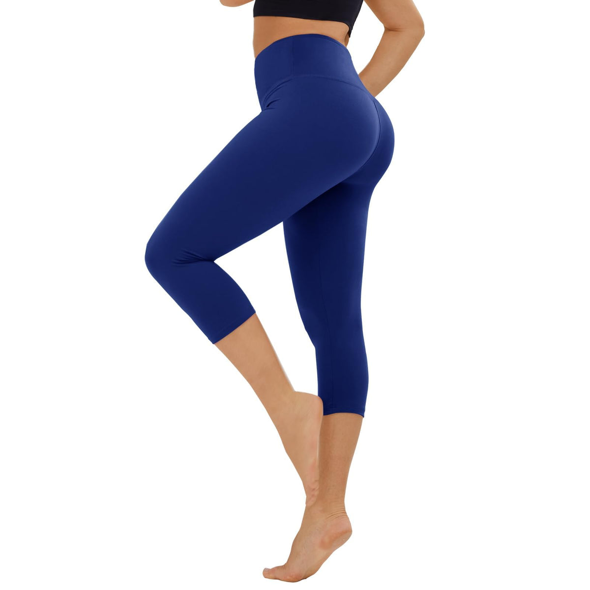 TNNZEET High Waisted Leggings for Women - No See Through Tummy Control Cycling Workout Yoga Pants with Pockets Reg & Plus