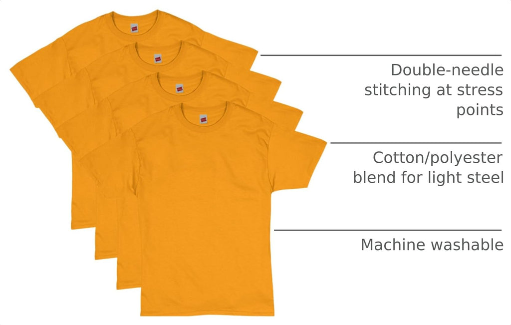 Hanes Men's T-Shirt Pack - 4 or 6 Pack - Essential-T Crewneck Cotton T-Shirts - Everyday Men's Clothing - Big & Tall