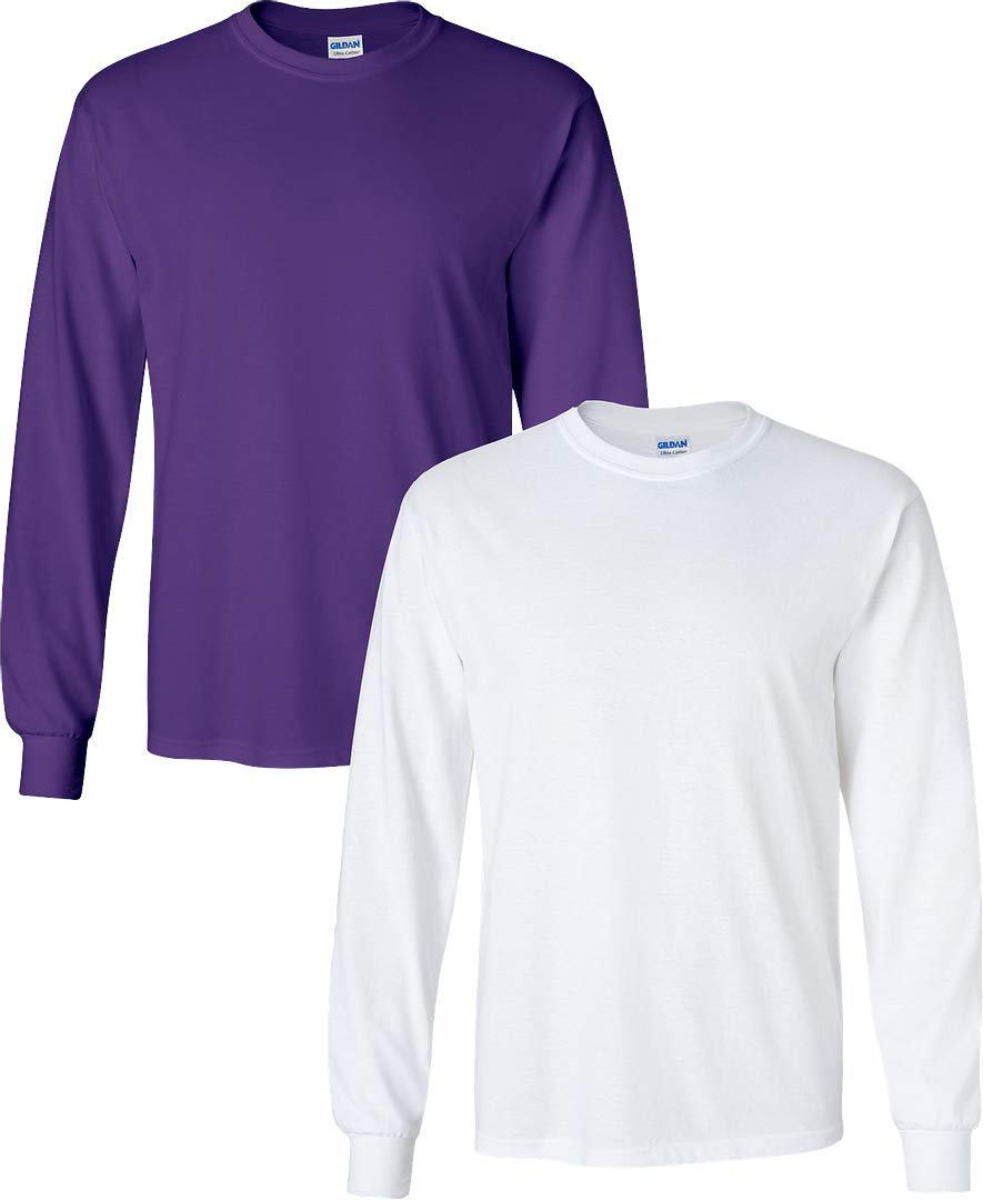 Gildan Adult Ultra Cotton Long Sleeve T-Shirt, Style G2400, Multipack