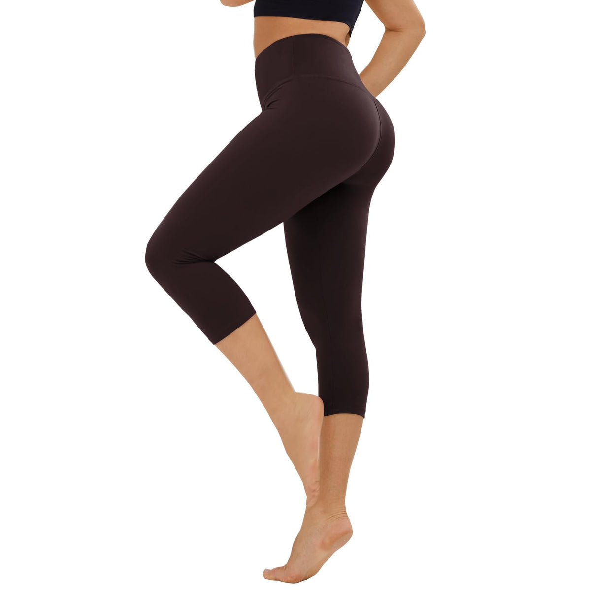 TNNZEET High Waisted Leggings for Women - No See Through Tummy Control Cycling Workout Yoga Pants with Pockets Reg & Plus
