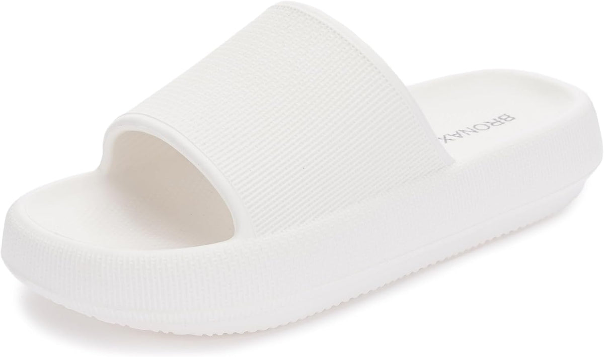 BRONAX Cushioned Thick Sole Pillow Slippers for Women and Men Y10