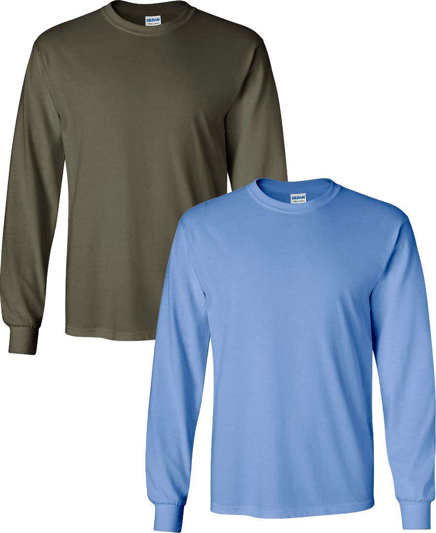 Gildan Adult Ultra Cotton Long Sleeve T-Shirt, Style G2400, Multipack