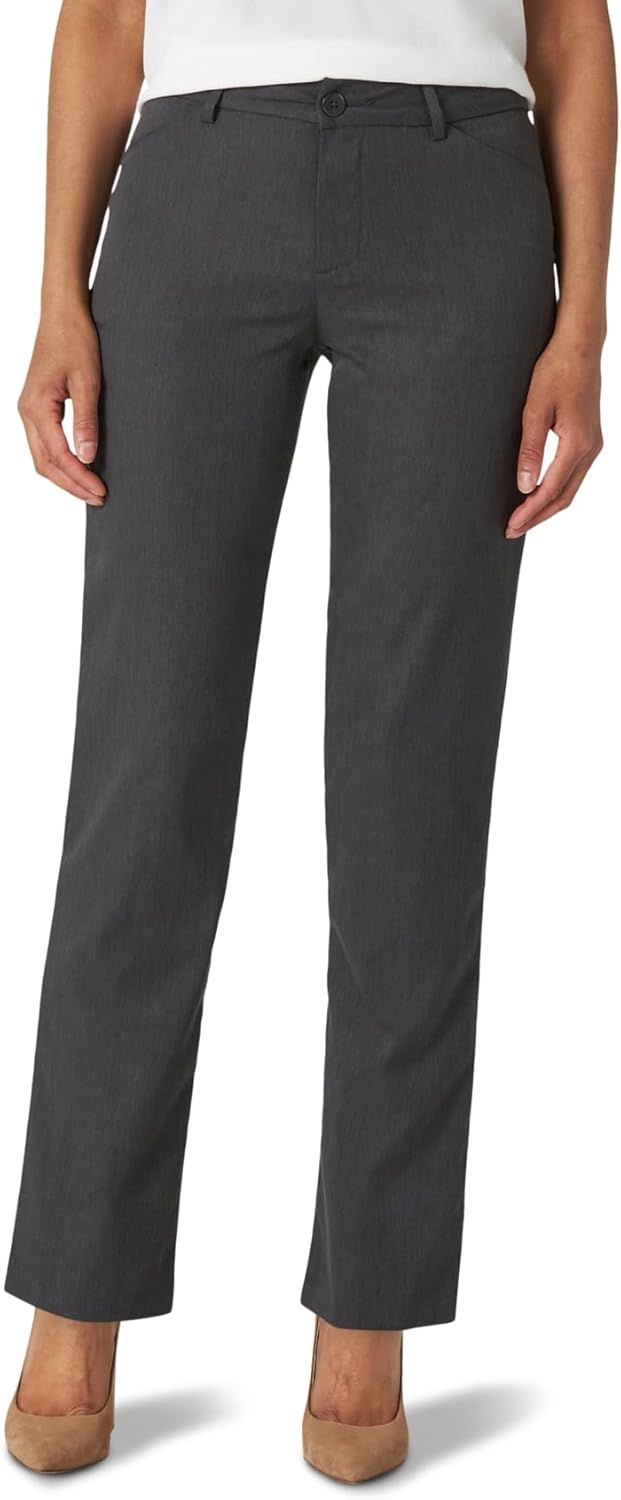 Lee Women's Wrinkle Free Relaxed Fit Straight Leg Pant