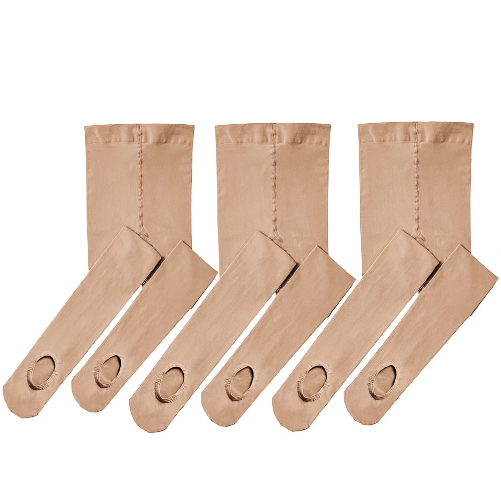 Stelle Girls' Convertible & Transition Ballet Tights for Toddler Dance Kid