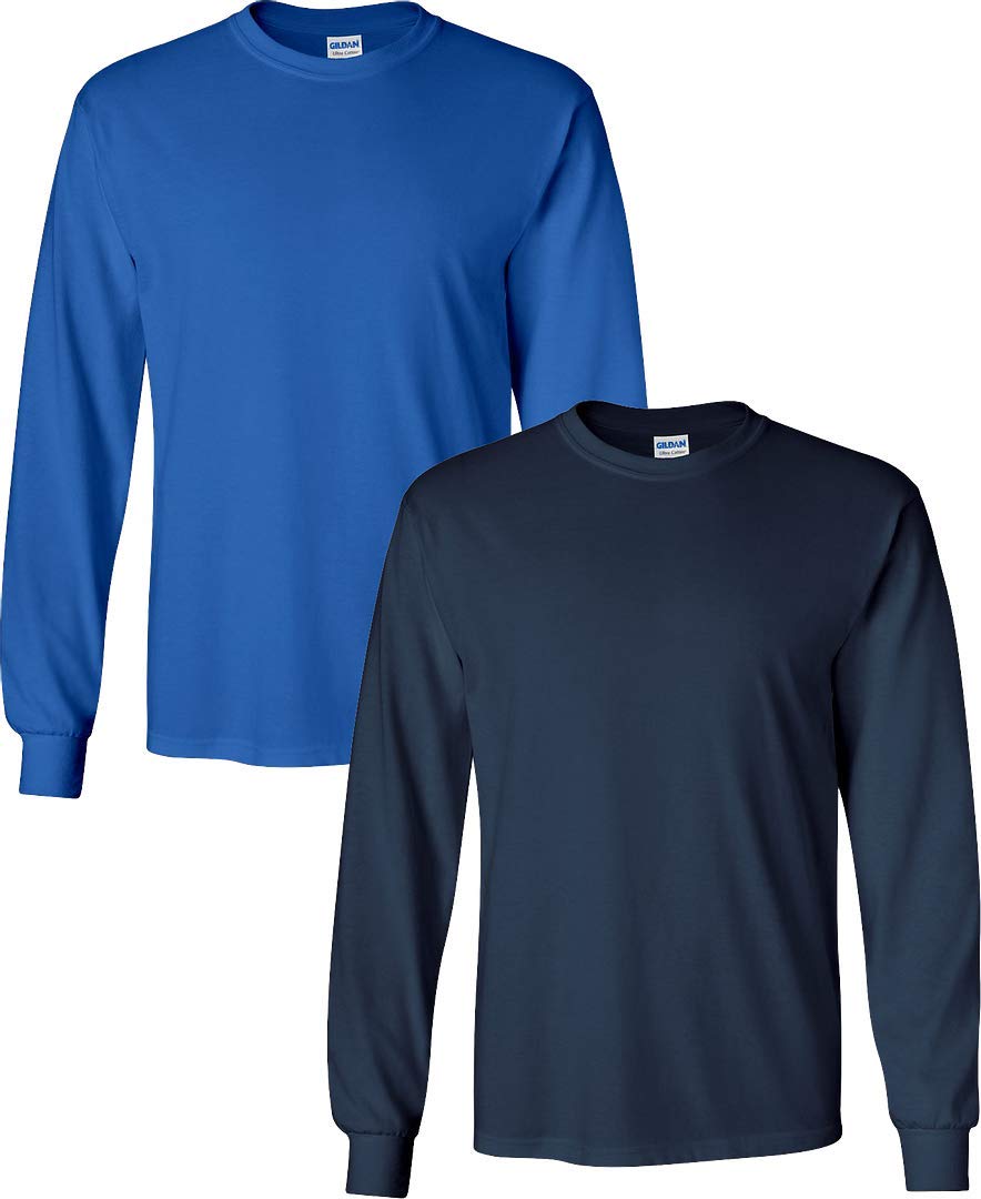 Gildan Adult Ultra Cotton Long Sleeve T-Shirt, Style G2400, Multipack