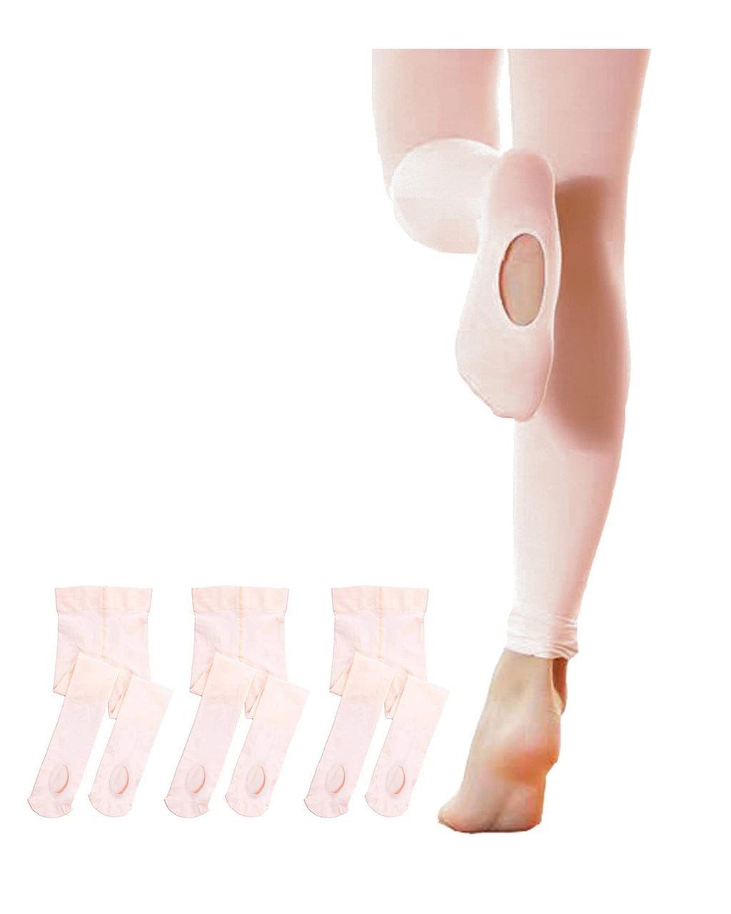 Stelle Girls' Convertible & Transition Ballet Tights for Toddler Dance Kid