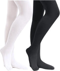 Stelle Girls' Footed Ballet Tights for Dance Class Toddler Kids 2T-15Y