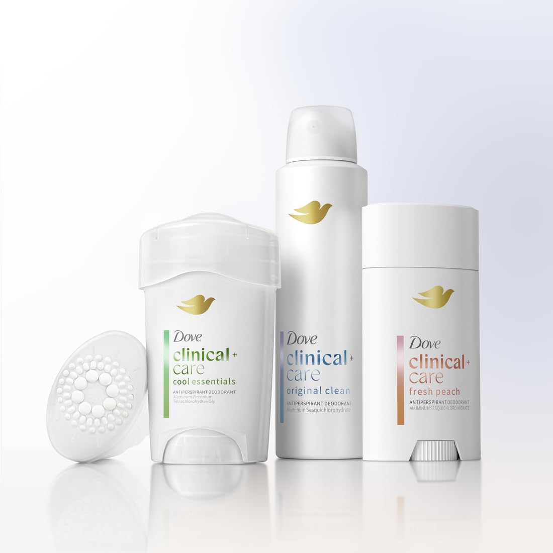 Dove Clinical + Care Antiperspirant Deodorant Dry Spray for Women Cool Essentials 3.8 oz