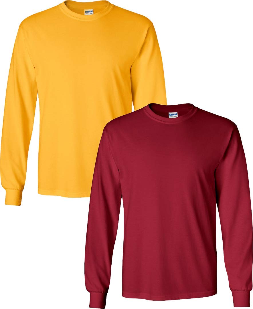Gildan Adult Ultra Cotton Long Sleeve T-Shirt, Style G2400, Multipack