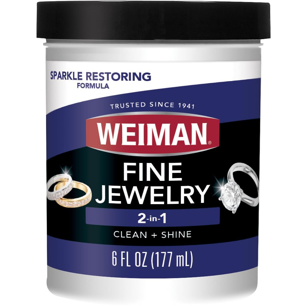 Weiman Jewelry Cleaner & Sparkle Stick - Portable, On-The-Go Cleaning for Diamond Engagement Rings, Wedding Rings, Gemstones, Necklaces, Earrings, Bracelets