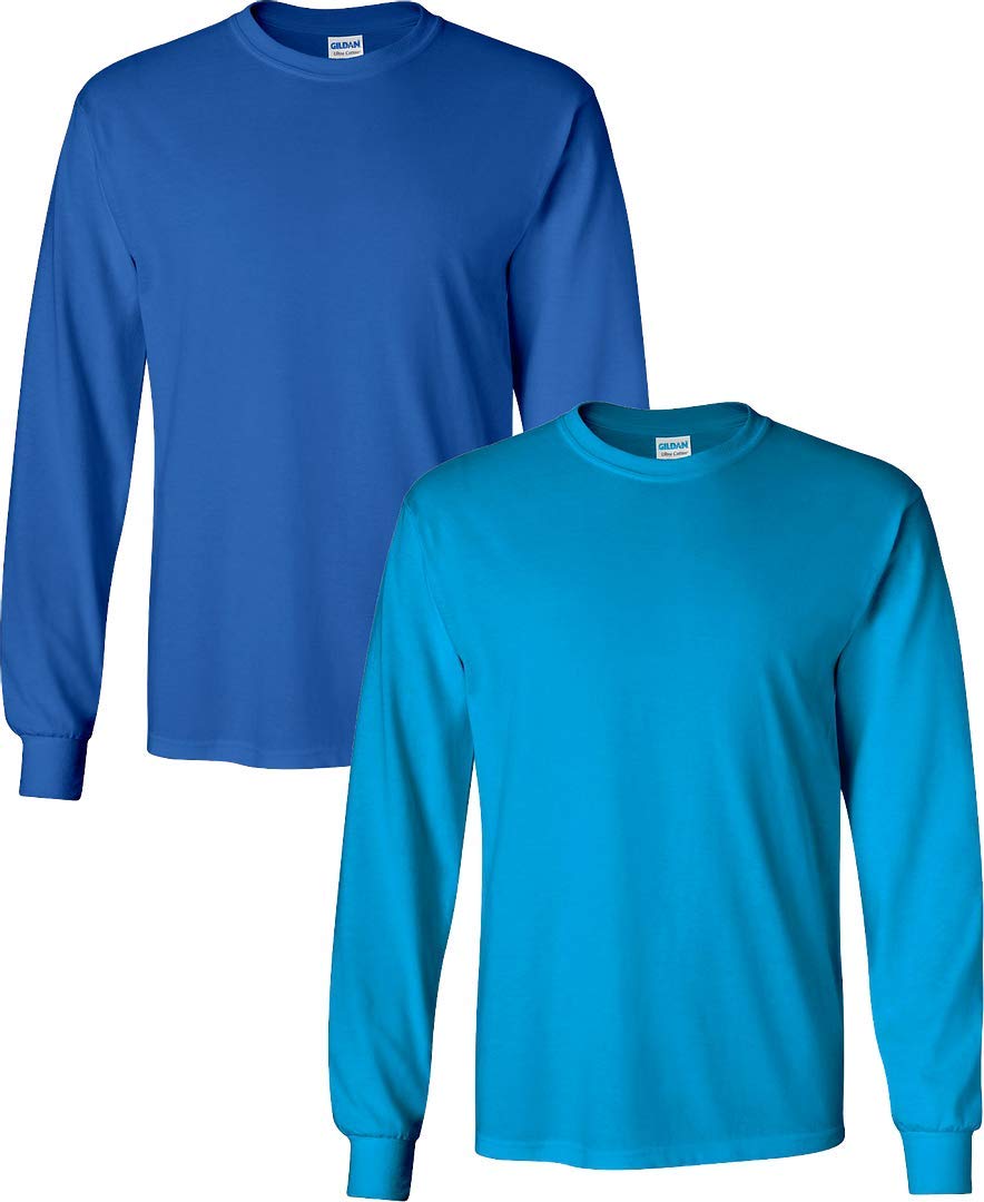 Gildan Adult Ultra Cotton Long Sleeve T-Shirt, Style G2400, Multipack