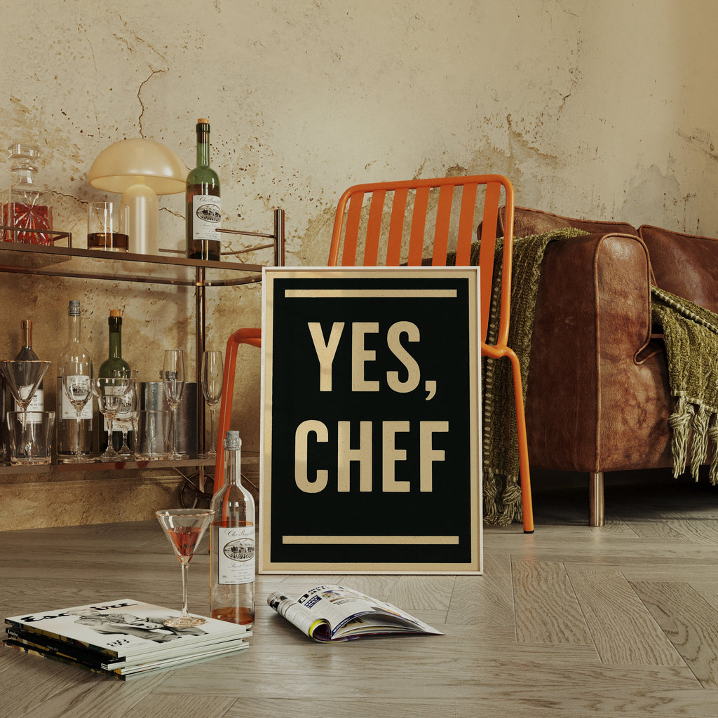 Yes Chef Kitchen Command Print