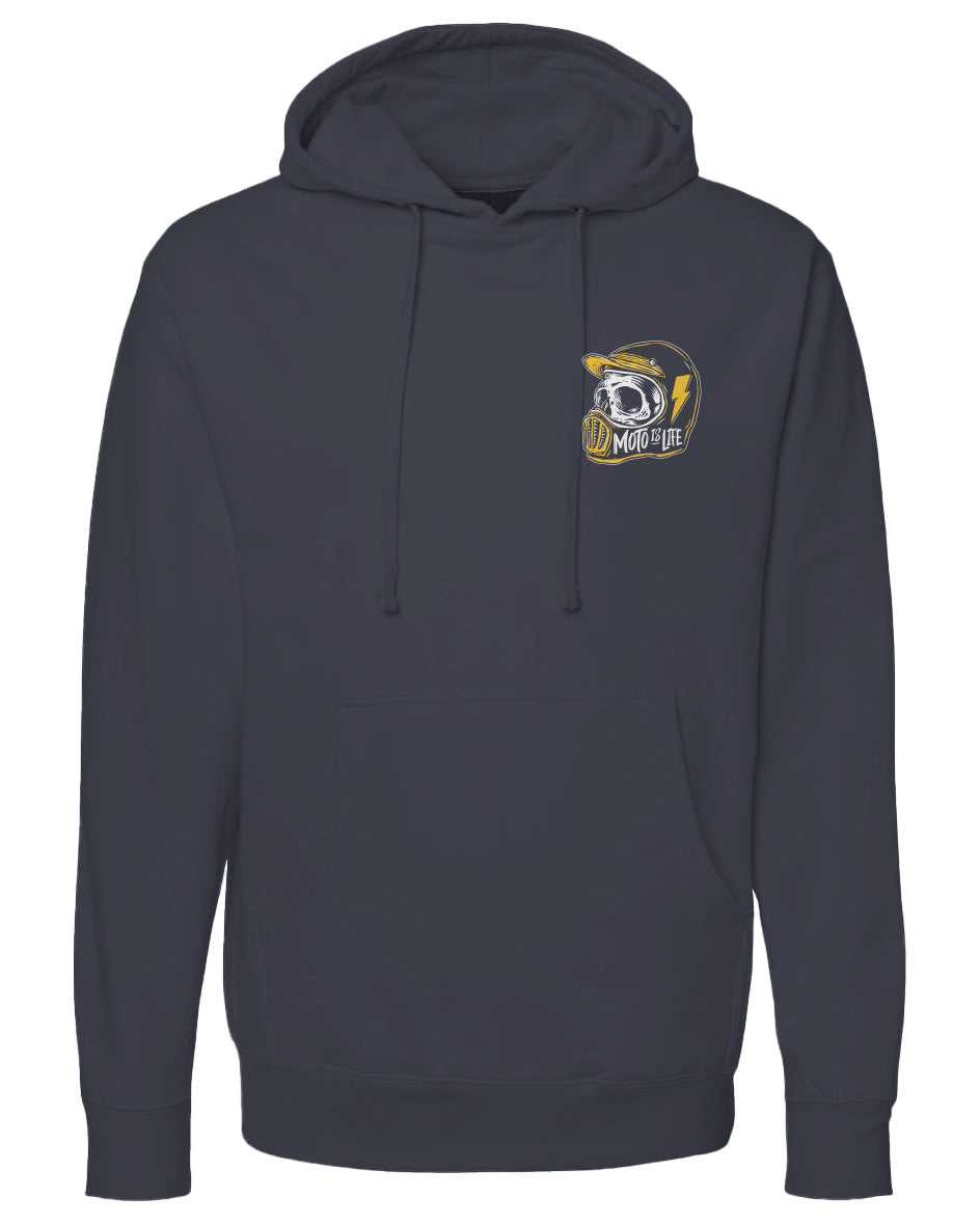 Moto is Life - Skull Pullover Hoodie