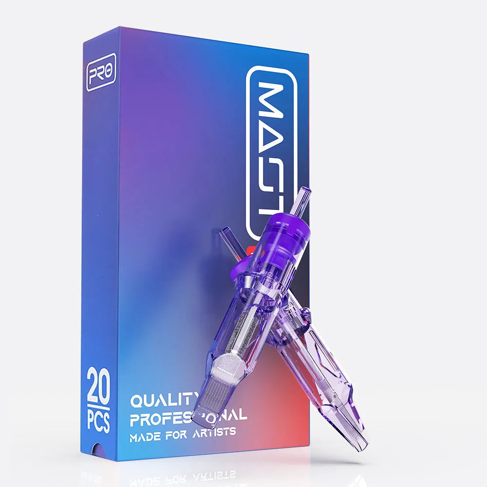 Mast Pro Tattoo Cartridges Needles 0.25MM/0.30MM/0.35MM Round Shader- Box of 20