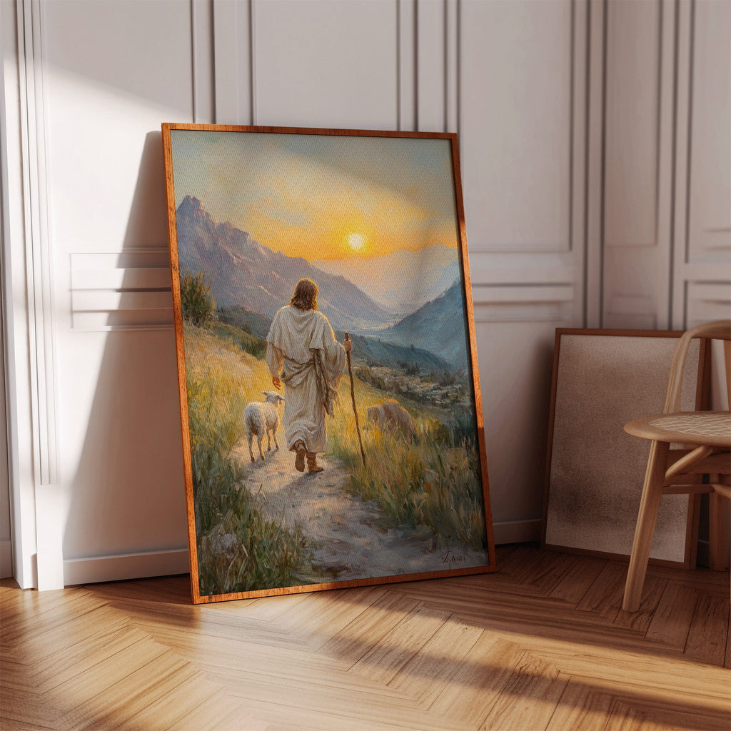 Jesus the Good Shepherd – Inspirational Christian Wall Art Print
