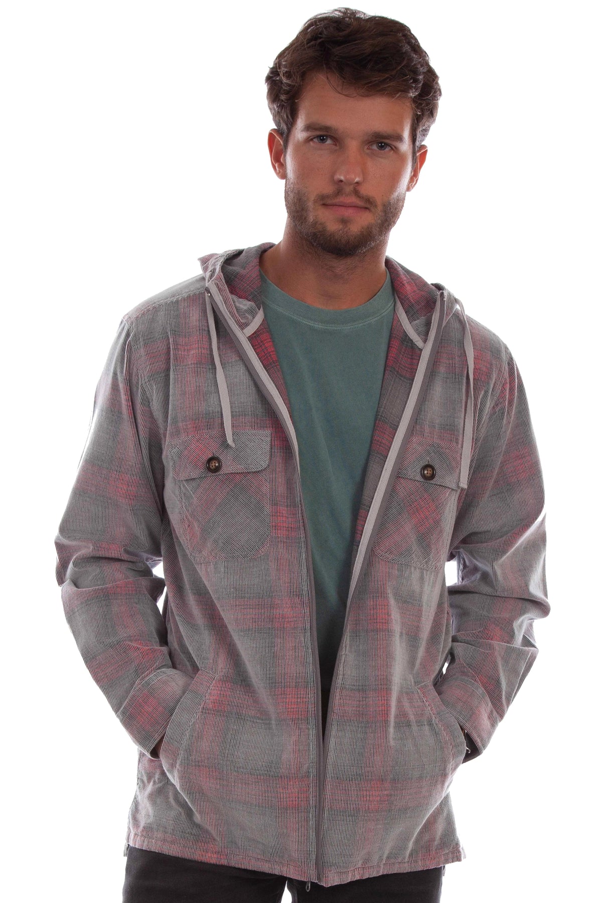 Scully Unlined (5329) - Plaid Men's Hoodie