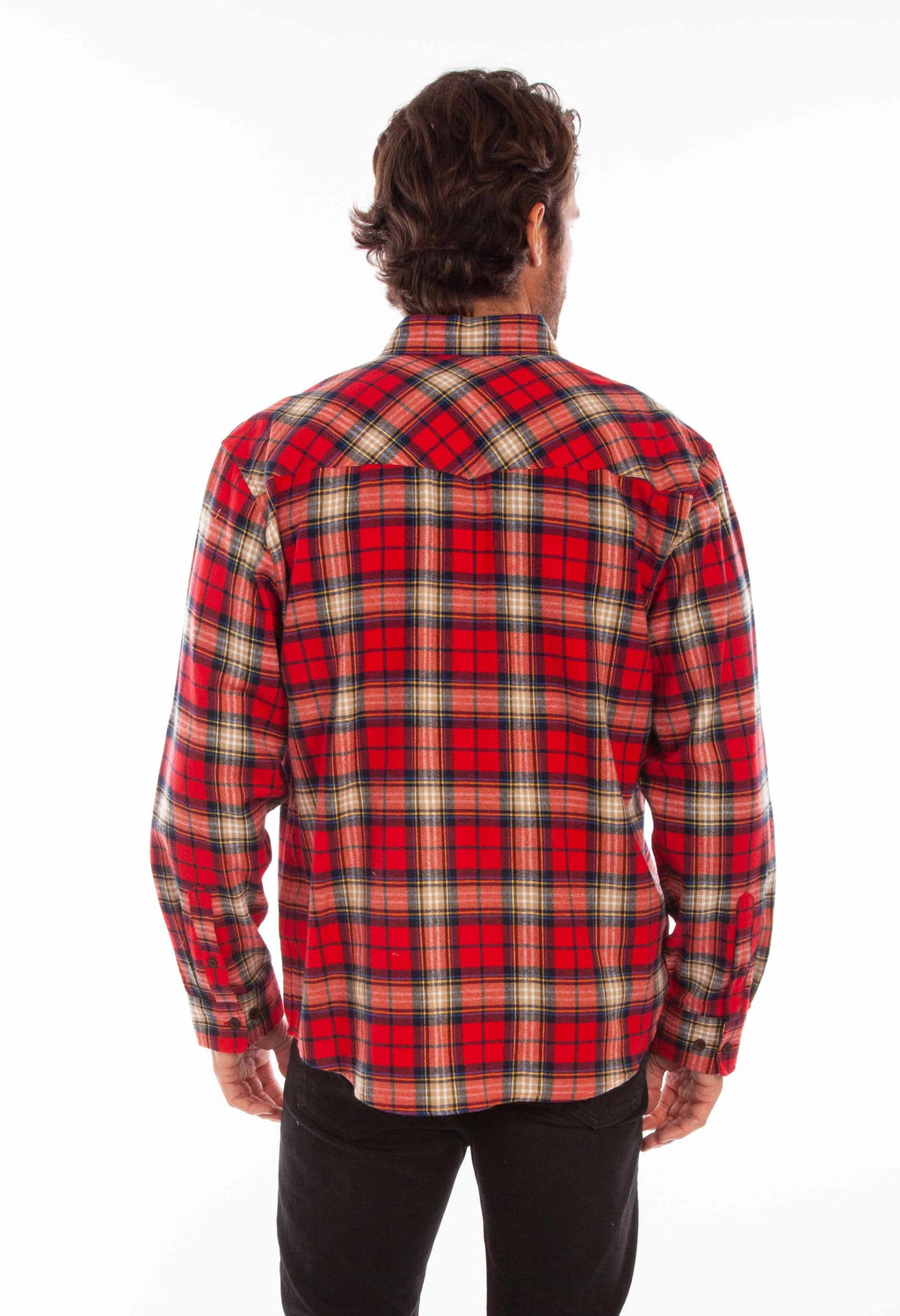 Scully Western Yoke (5345) - Men's Plaid Flannel Shirt