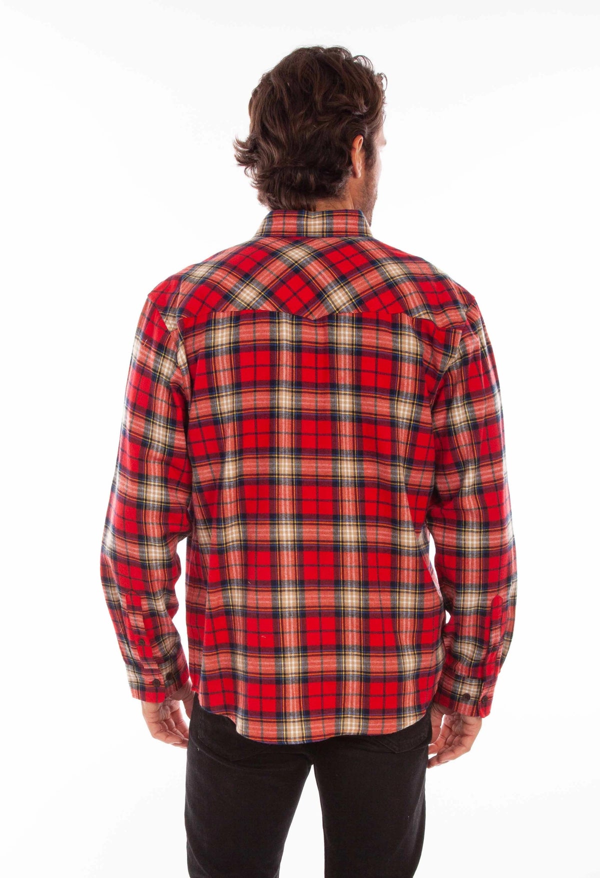 Scully Western Yoke (5345) - Men's Plaid Flannel Shirt