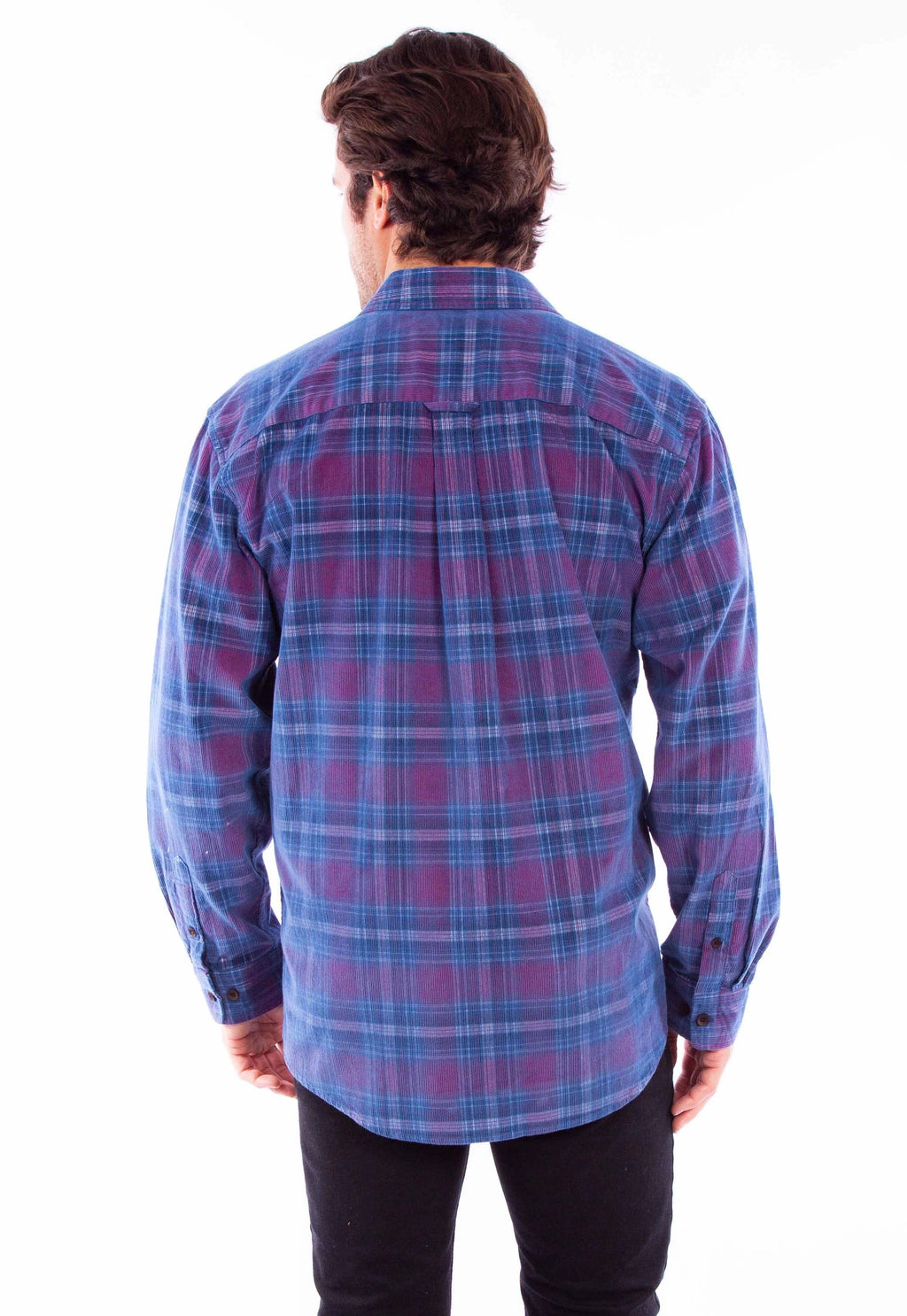 Scully One Pocket (5360) - Men's Corduroy Plaid Shirt