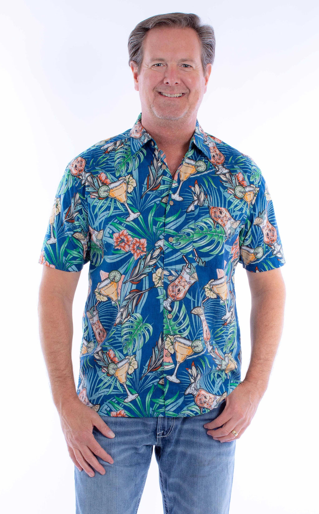 Scully Cocktails & Skulls (5372) - Men's Casual Shirt