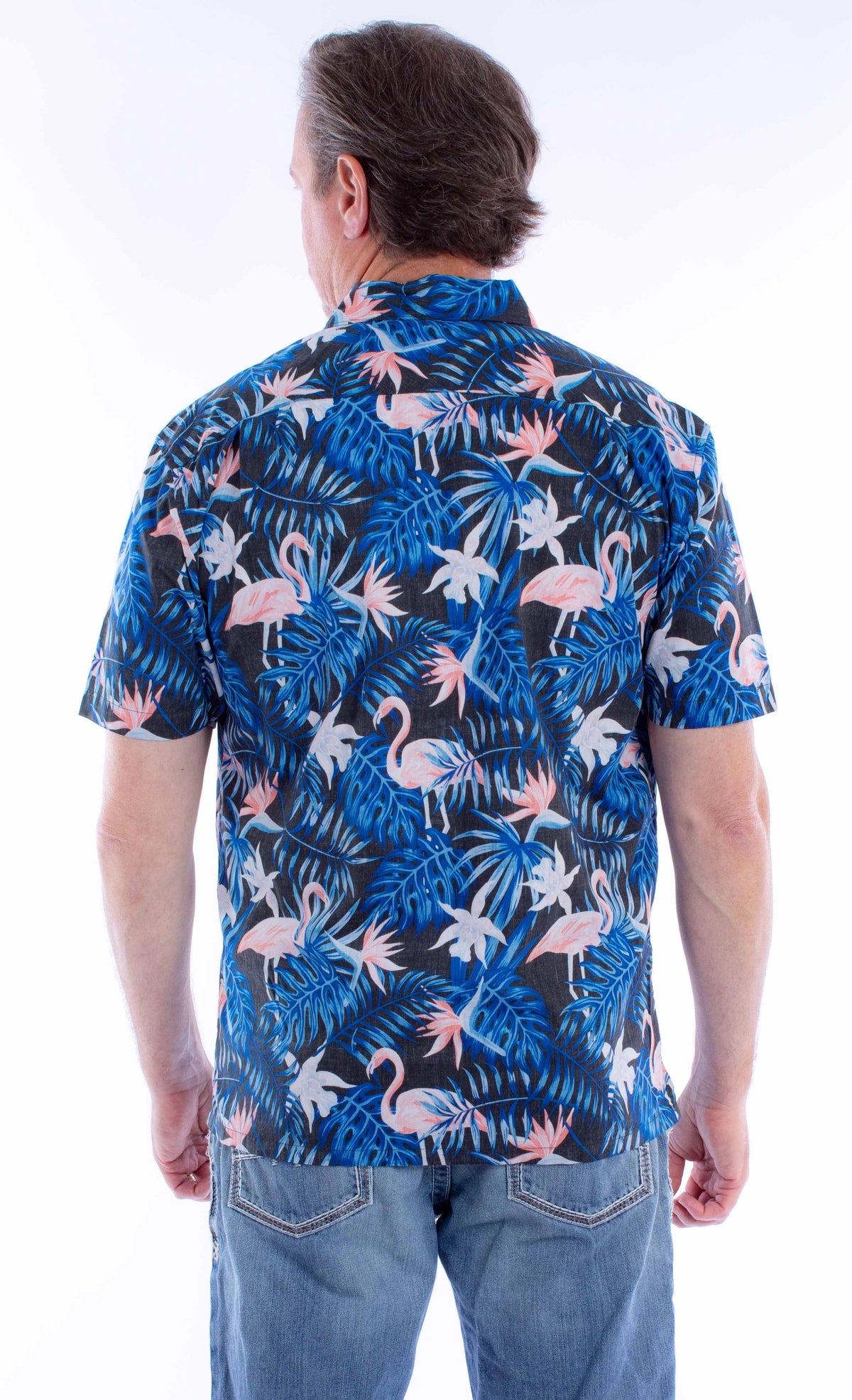 Scully Flamingos & Ferns (5373) - Men's Casual Shirt