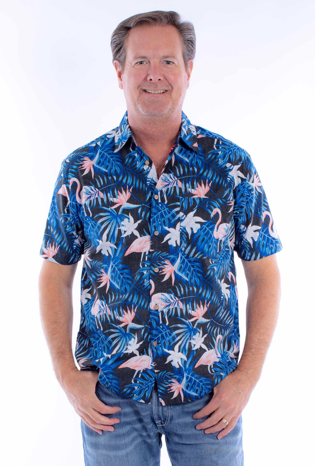 Scully Flamingos & Ferns (5373) - Men's Casual Shirt