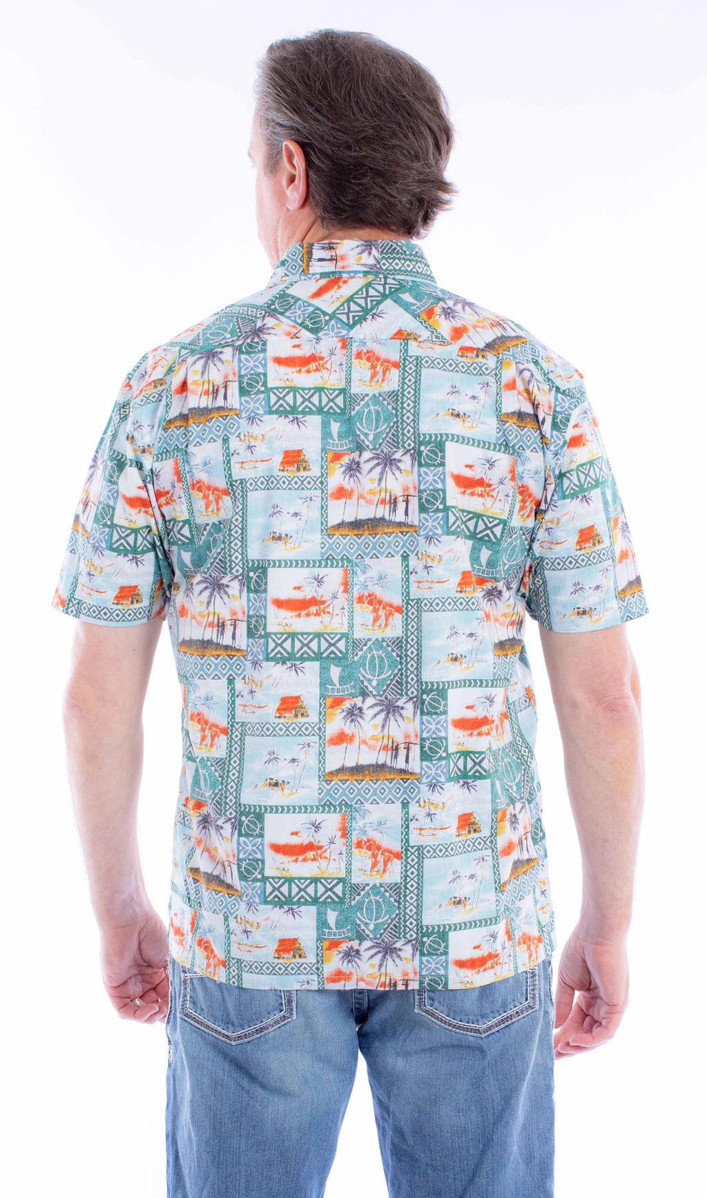 Scully Hawaiian Images (5374) - Men's Casual Shirt