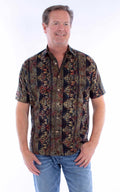 Scully Button Front Batik (5379) - Men's Casual Shirt