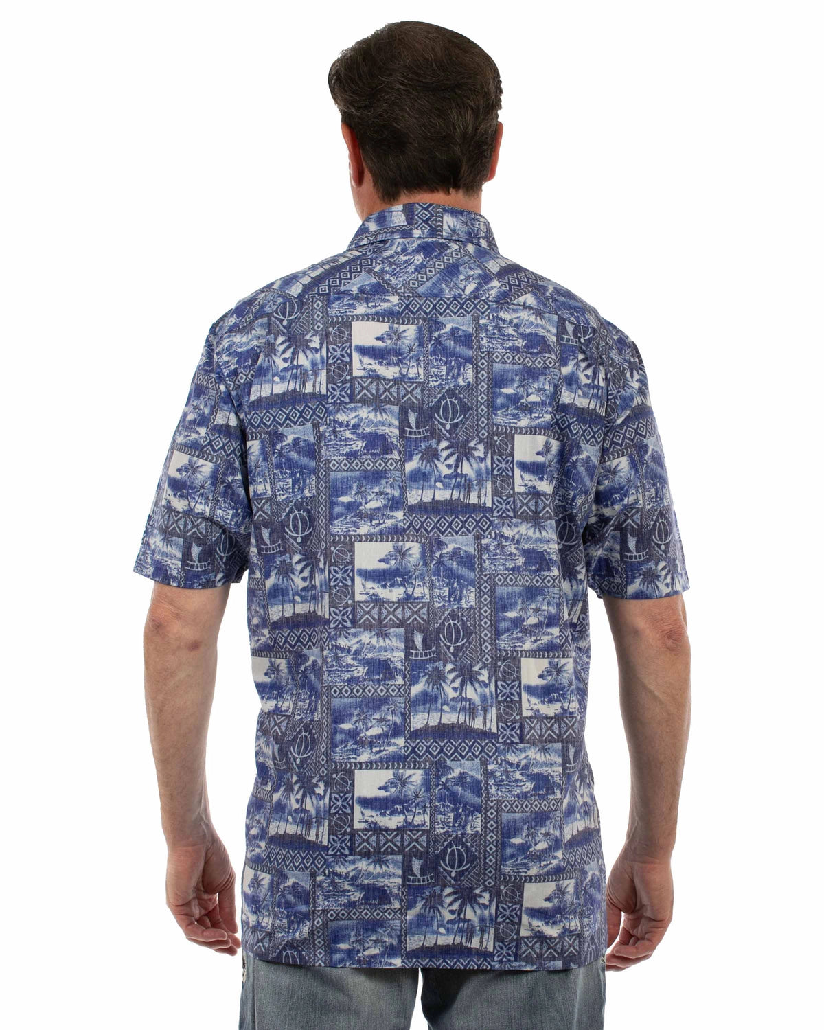 Scully Hawaiian Stamps (5401) - Men's Casual Shirt