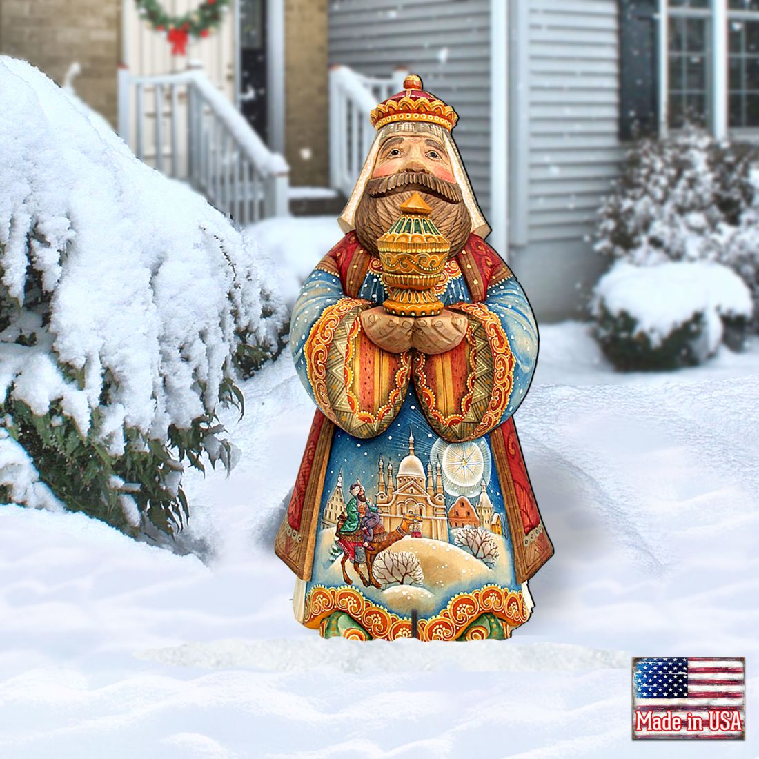 King Balthazar Nativity Outdoor Decor by G. Debrekht  Nativity Holiday Decor, Exquisite Holiday Addition by G. Debrekht - 8152653F