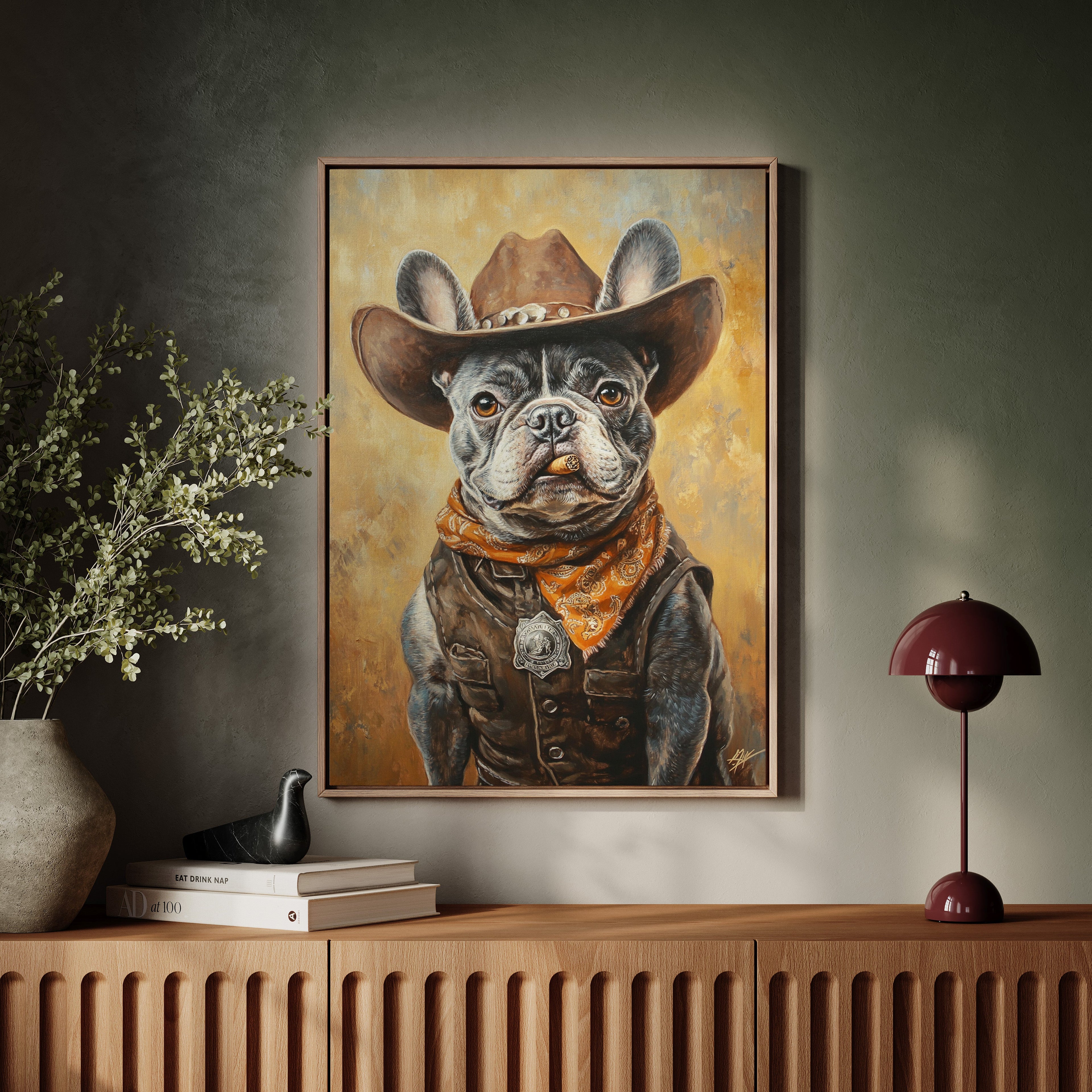 Sheriff Bulldog with a Badge and Attitude