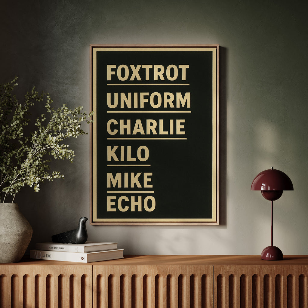 Foxtrot Uniform Charlie Kilo Print