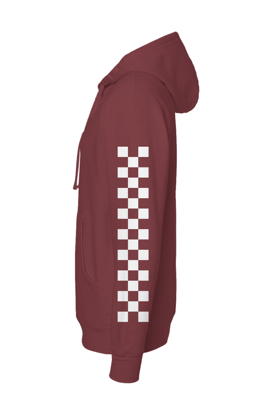 Motorcycle People LA Checkered Sleeve Hoodie