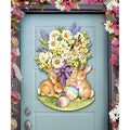 Spring Bunny Easter Door Decor by Susan Winget - Easter Spring Decor - 8471301H-SW